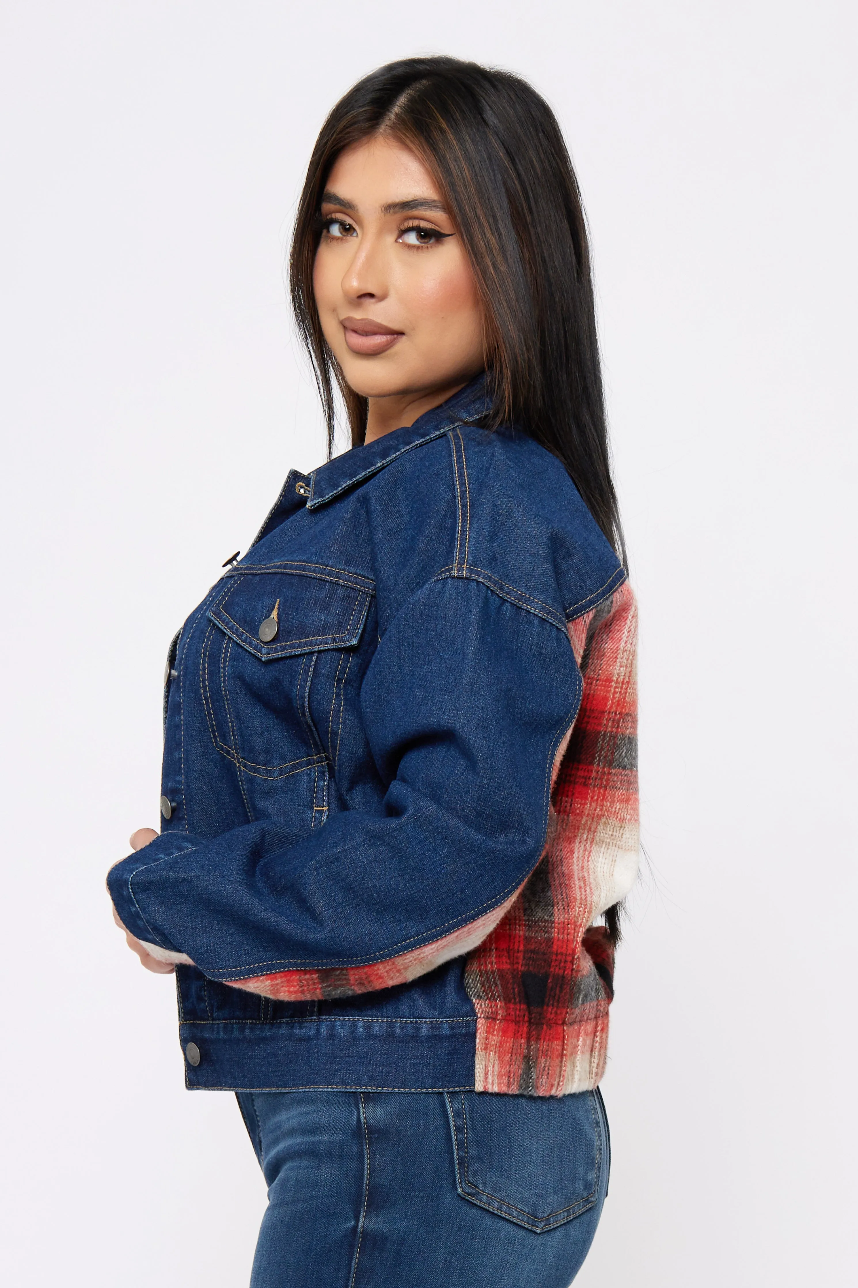 Moisture Wicking Material Brushed Flannel Denim Mix