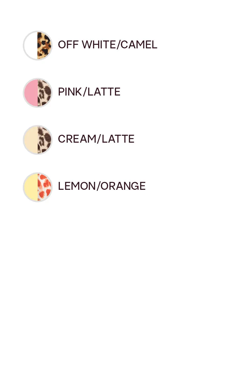 IT4159-01 | LEOPARD PRINTED HORSE WITH SHORT SLEEVES TOP Work Tough Contemporary Fit