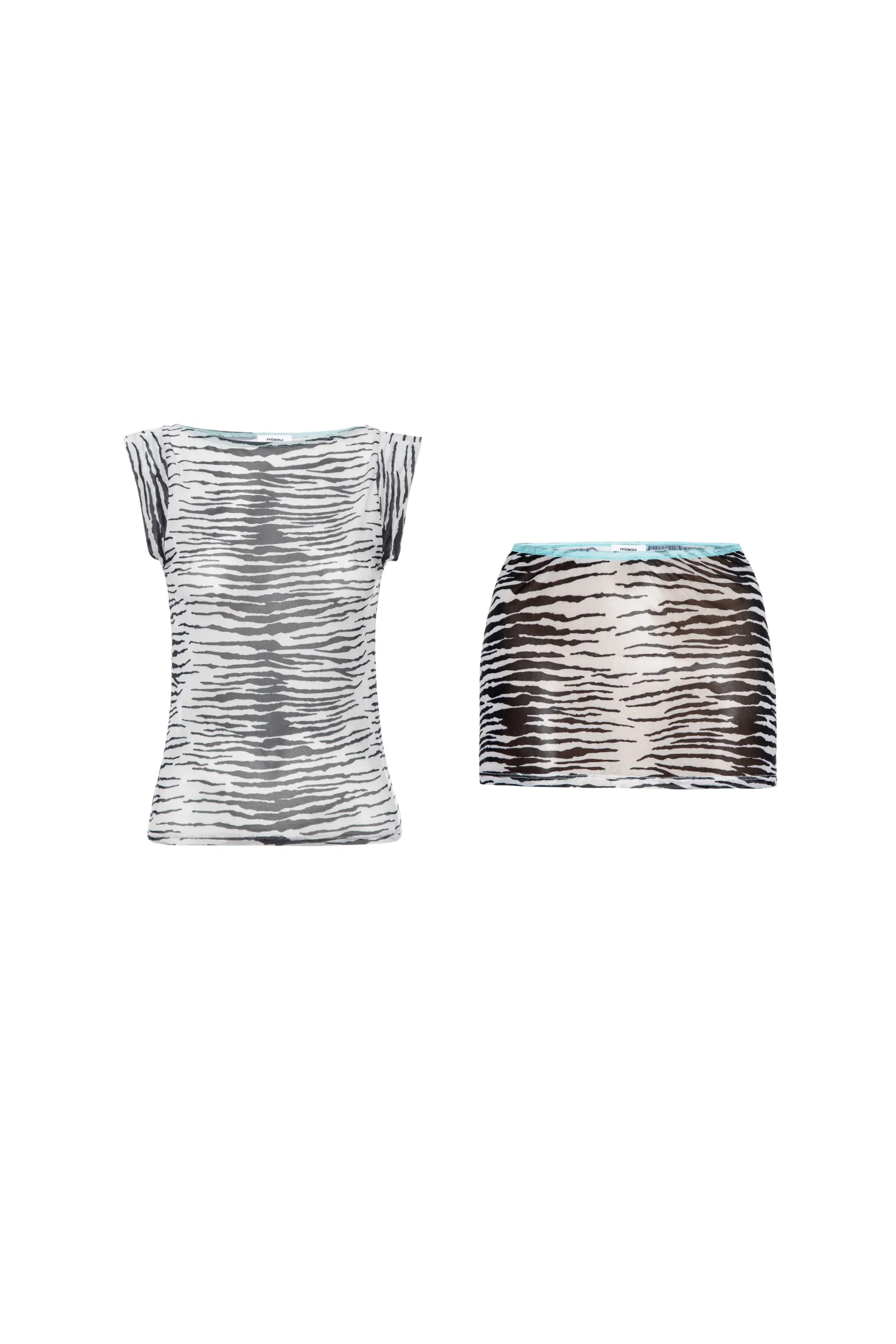 LUCIA TOP   ELEKTRA SKIRT - ZEBRA Flexible Waistband Adaptation