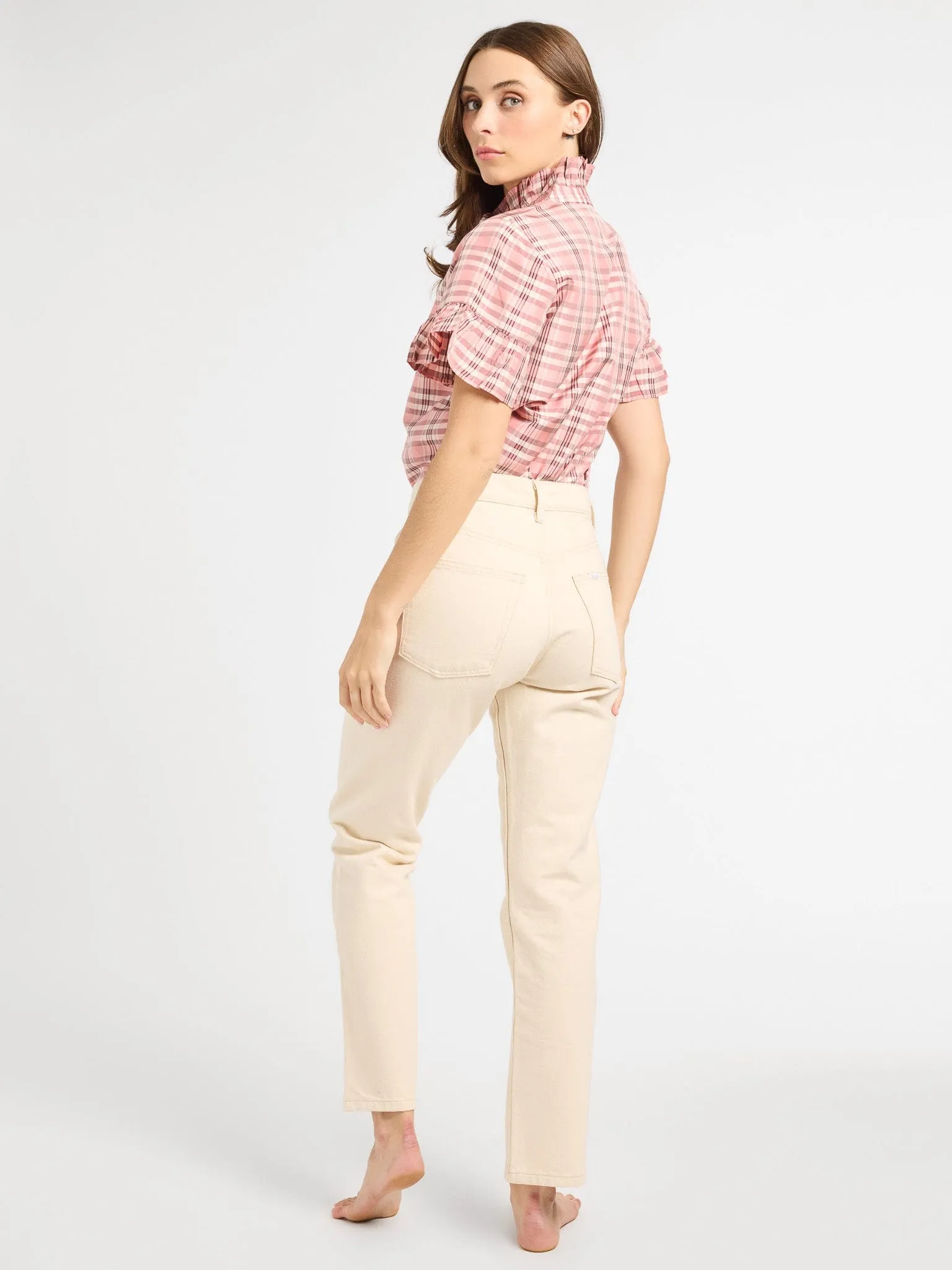 DoubleStitched Vanessa Top in Sugarplum Taffeta