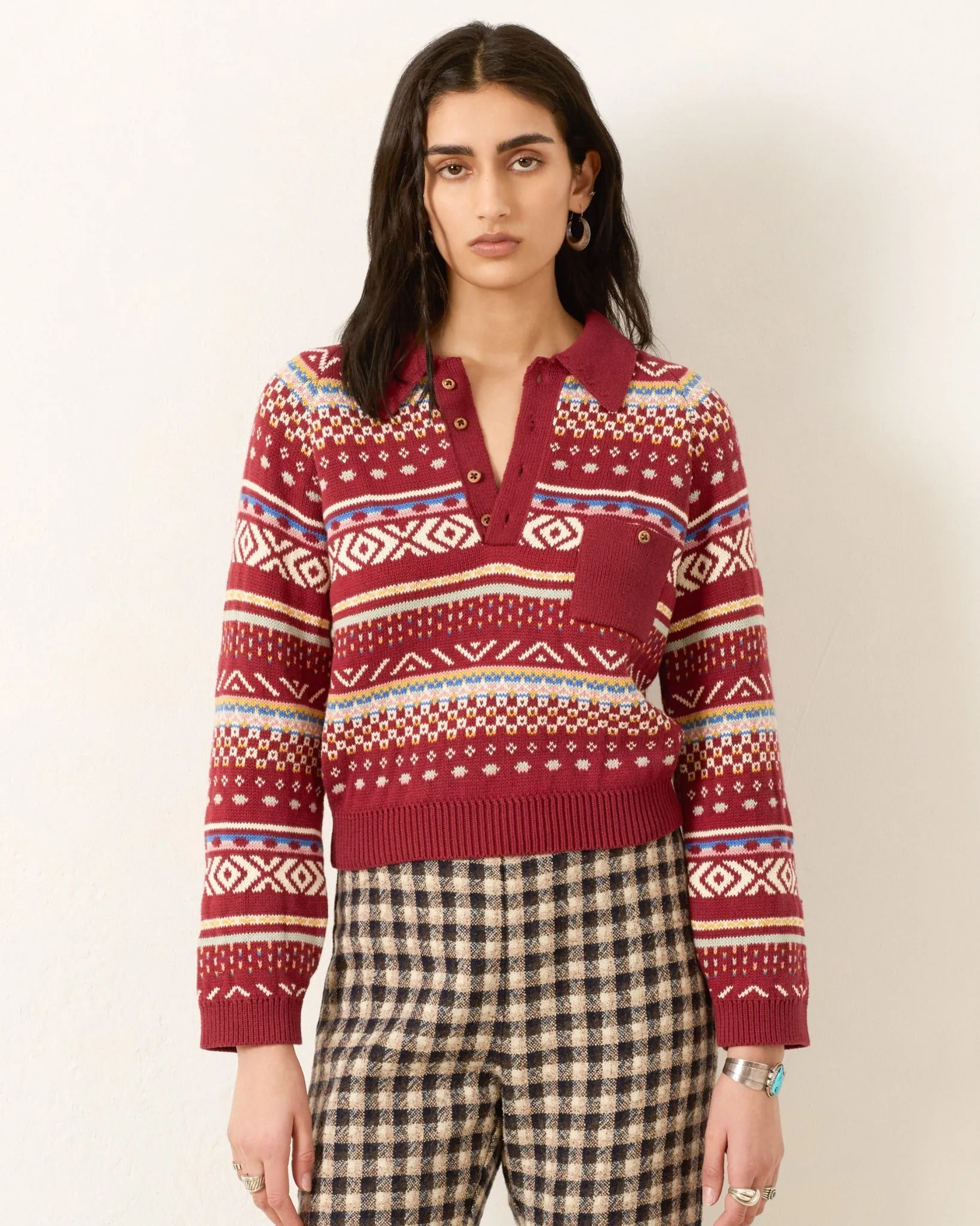 ALIX OF BOHEMIA LIZA MESA FAIR ISLE TOP Summer Style