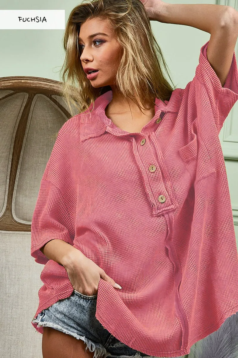 Compression Gradient Active Design IP5222 | MINERAL WASHED THERMAL TOP