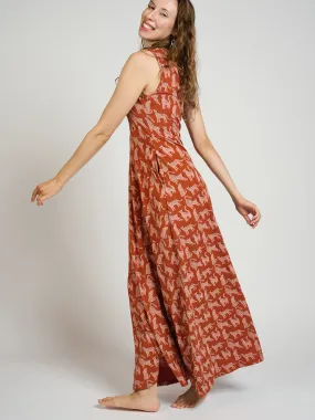 BreathableMoistureBarrier Vero Maxi Dress - Leopard Sienna