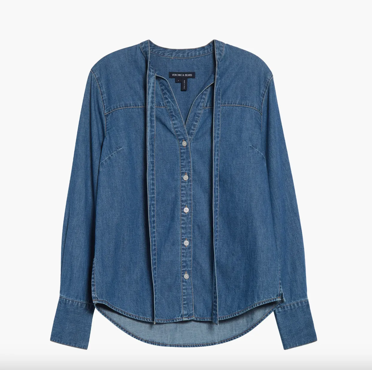 VERONICA BEARD GABBY SHIRT Timeless Cut Stylish Hoodie