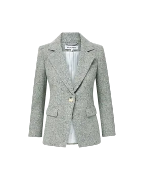 HeatPressedLogos Wrinkle Resistant Weave VERONICA BEARD HEALY DICKEY JACKET