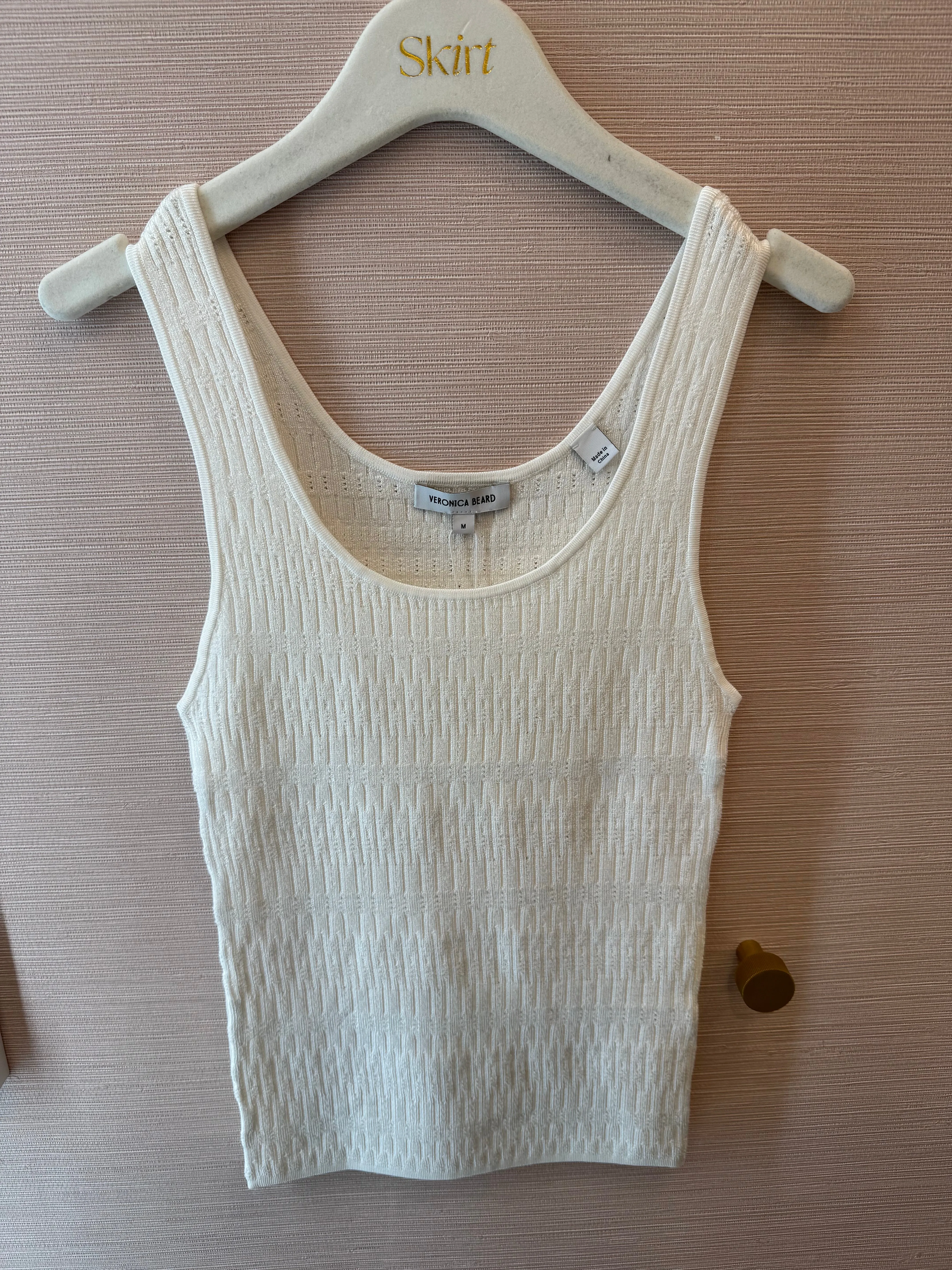 VERONICA BEARD SANDRA TANK Moisture Control Lining Bound Seam Finish