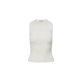 VERONICA BEARD SID SLEEVELESS CREW-NECK PULLOVER Airflow Mesh Panel Shrinkage Prevention Treatment