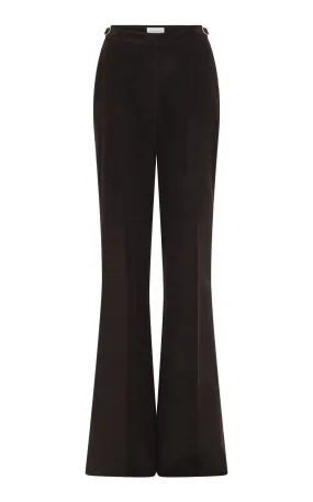 Vesta Pant in Chocolate Fine Cashmere Corduroy AntiOdor