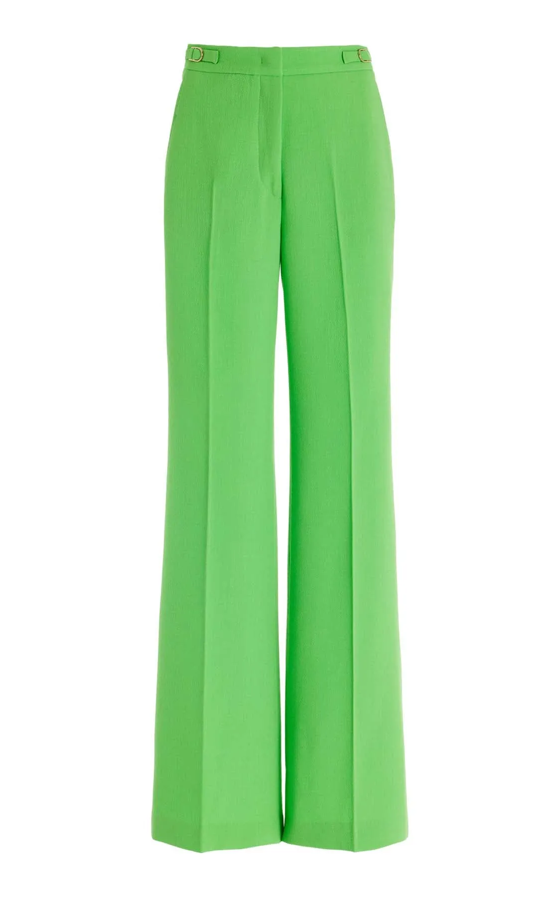 VersatileLayering Vesta Pant in Fluorescent Green Virgin Wool Crepe