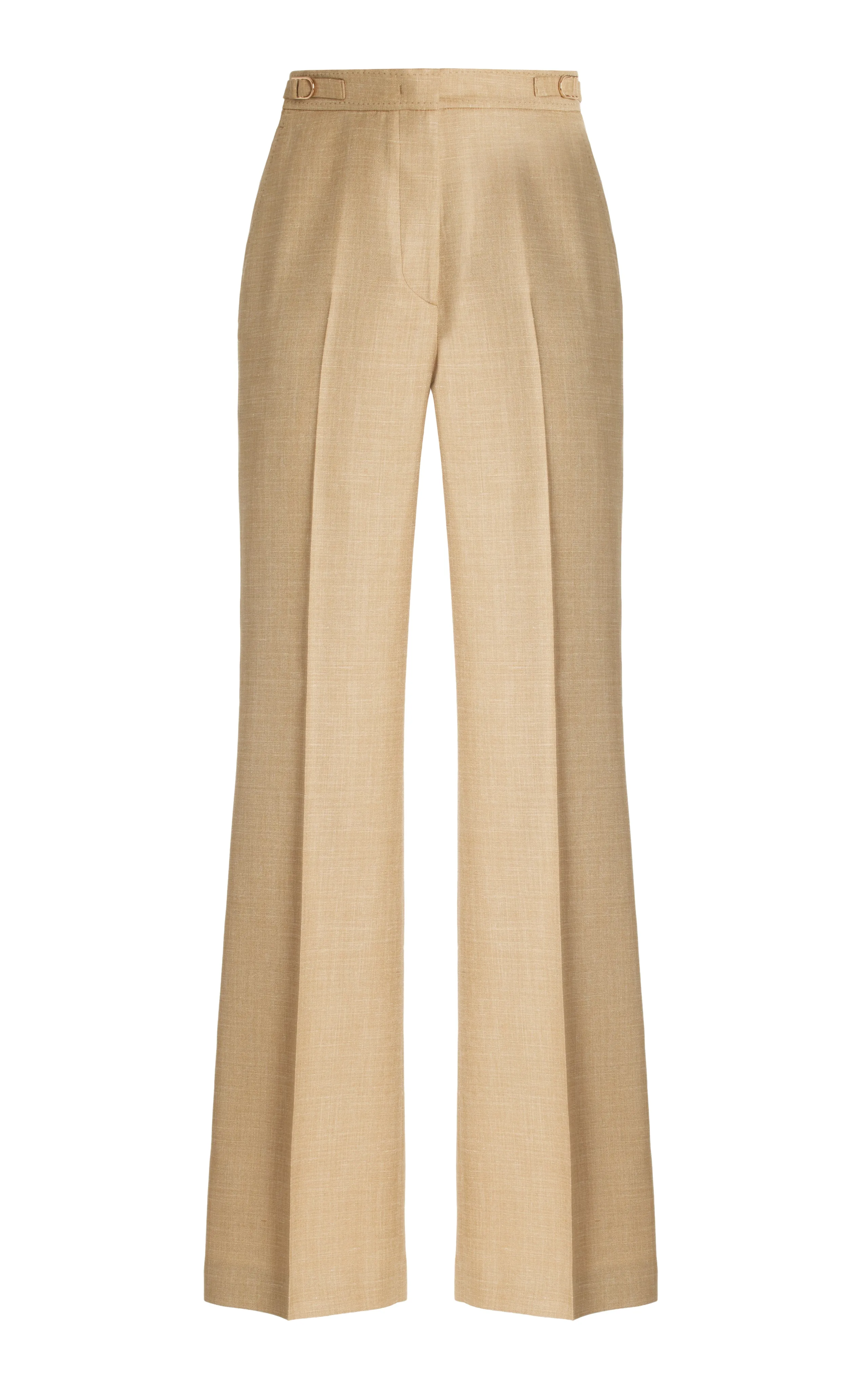 EasyClean Vesta Pant in Hay Virgin Wool and Silk Linen