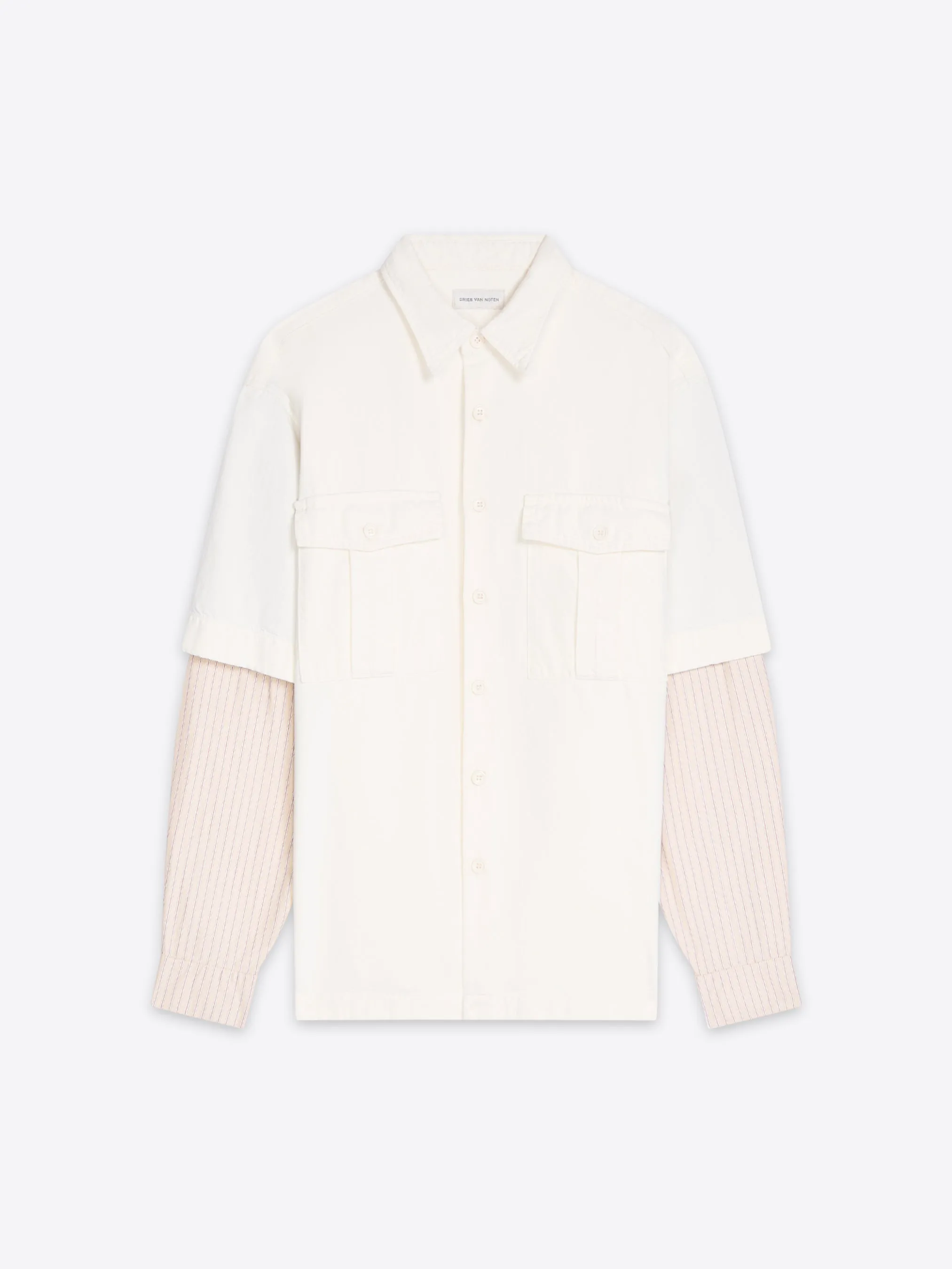 Crisp and clean lines Comfortable and stylish blazer Contrast sleeves denim shirt