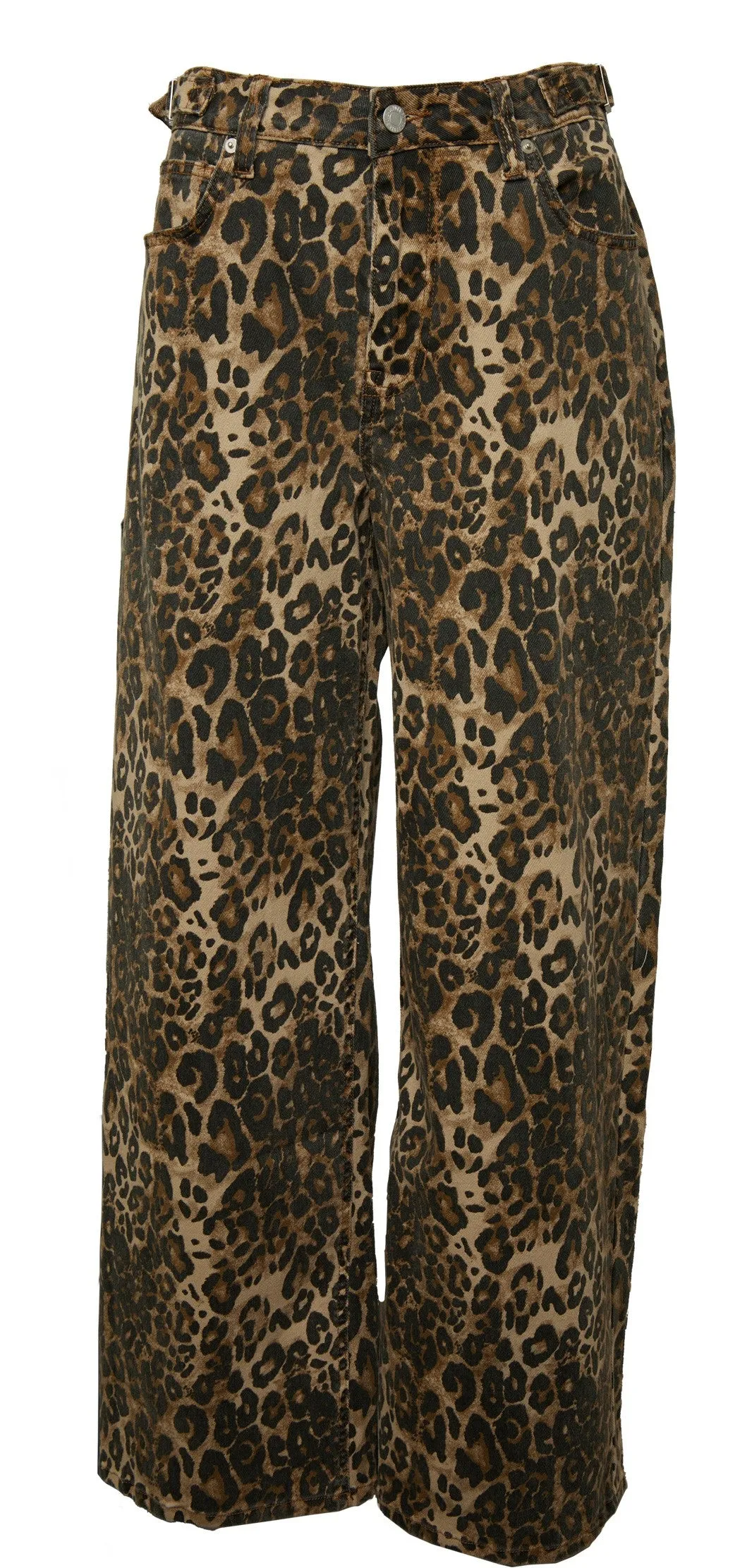 Fierceless Baggy Fit Leopard Jean Trendy Evening Stroll