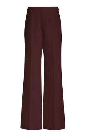 Advanced Thread Tensioning Vista Pant in Deep Bordeaux Virgin Wool Twill