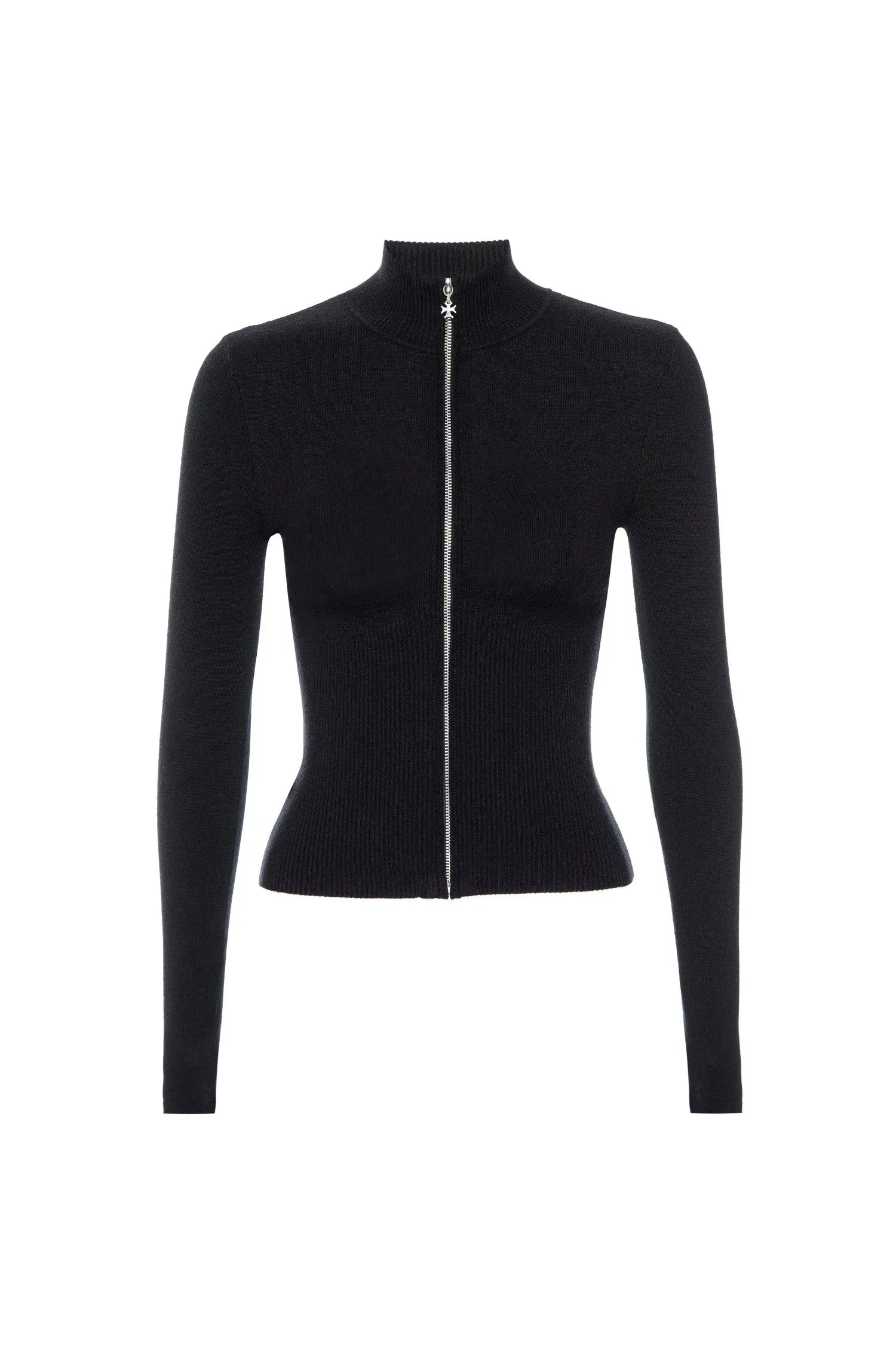 AntiPill Finish DoubleLayeredShoulders VLAD ZIP UP - BLACK