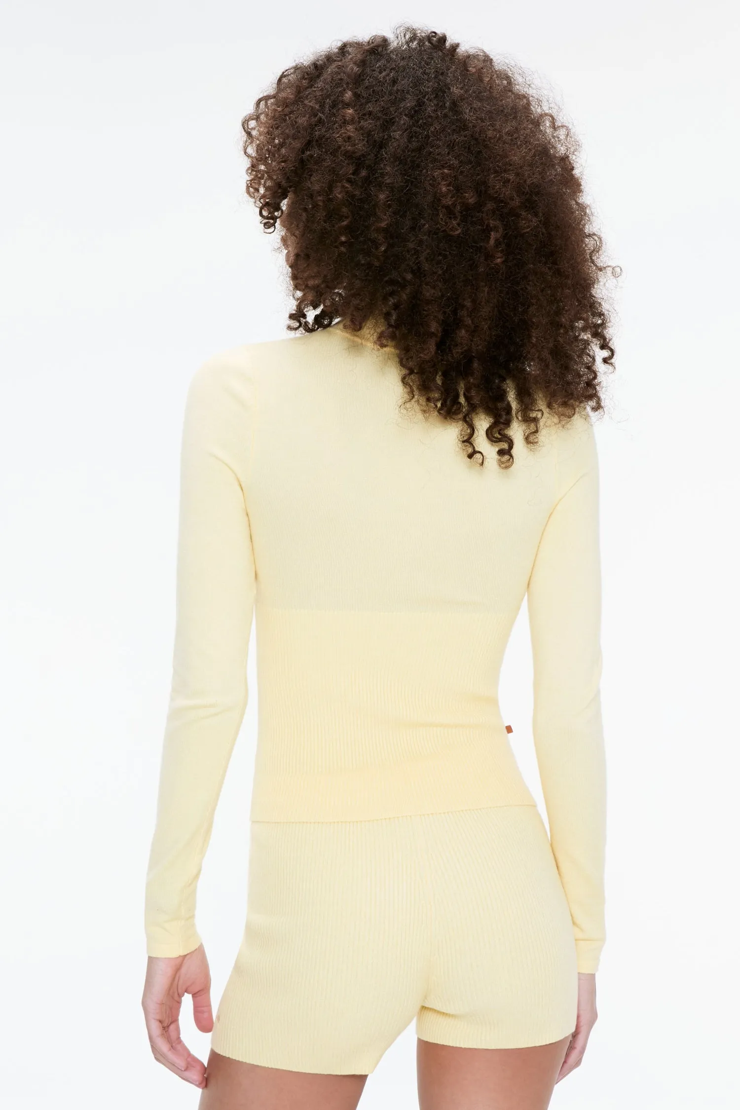 Comfortable Cotton ThermalRegulating VLAD ZIP UP - BUTTER