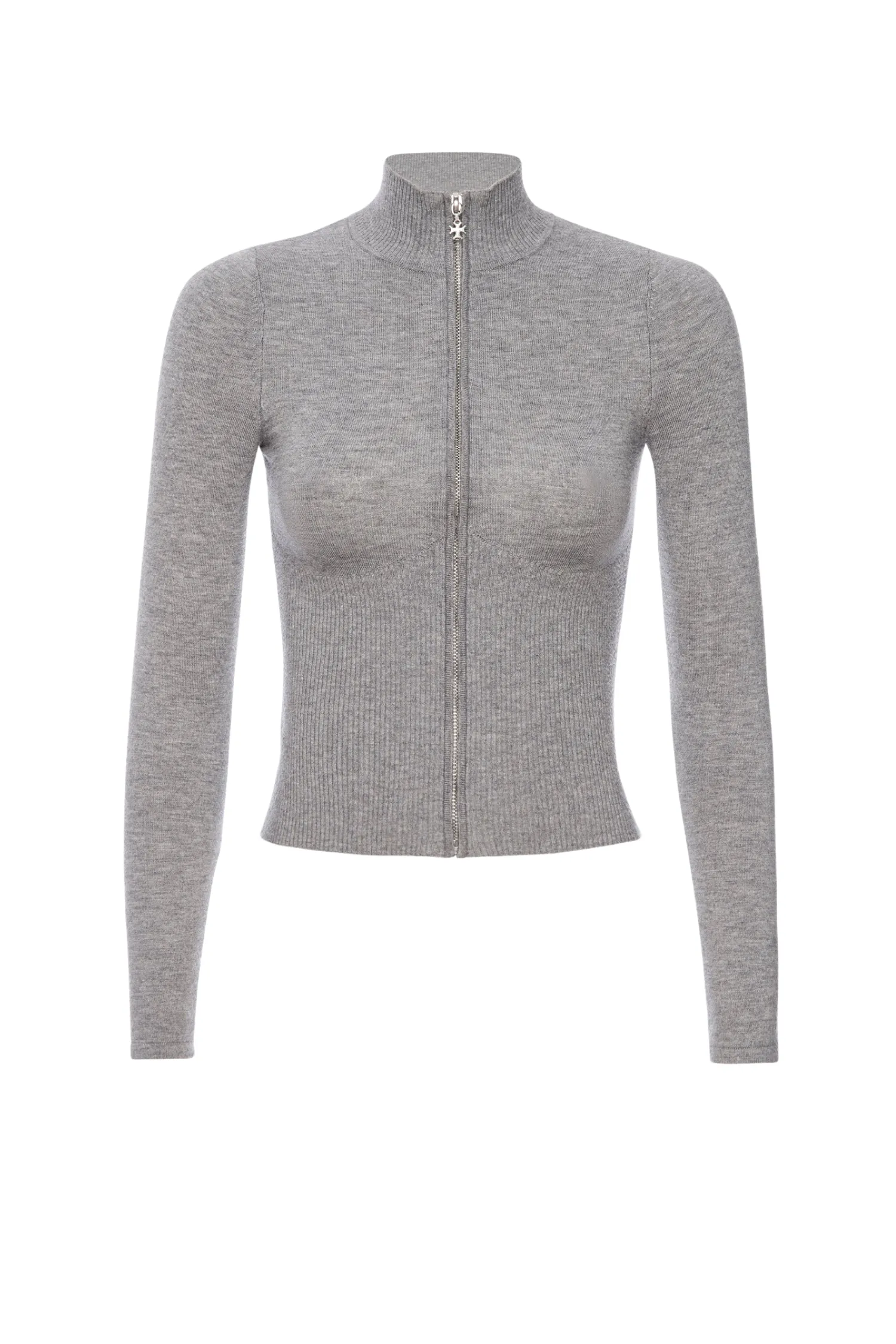 Sporty Hoodie Reinforced Shoulder Seams VLAD ZIP UP - MINK