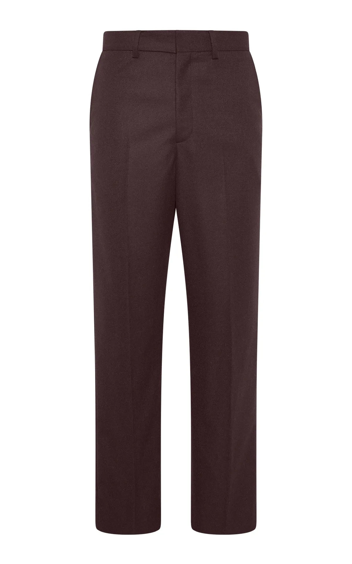 Multi Functional Pockets Harold Trouser in Burnt Sienna Wool Cashmere Flannel