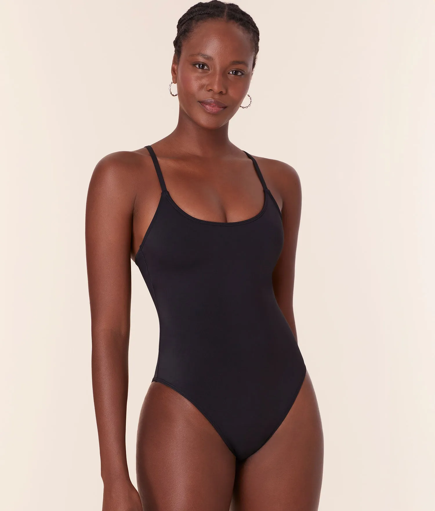 Loose Fit Sunny Style The Amalfi One Piece - Eco Nylon - Black - Classic