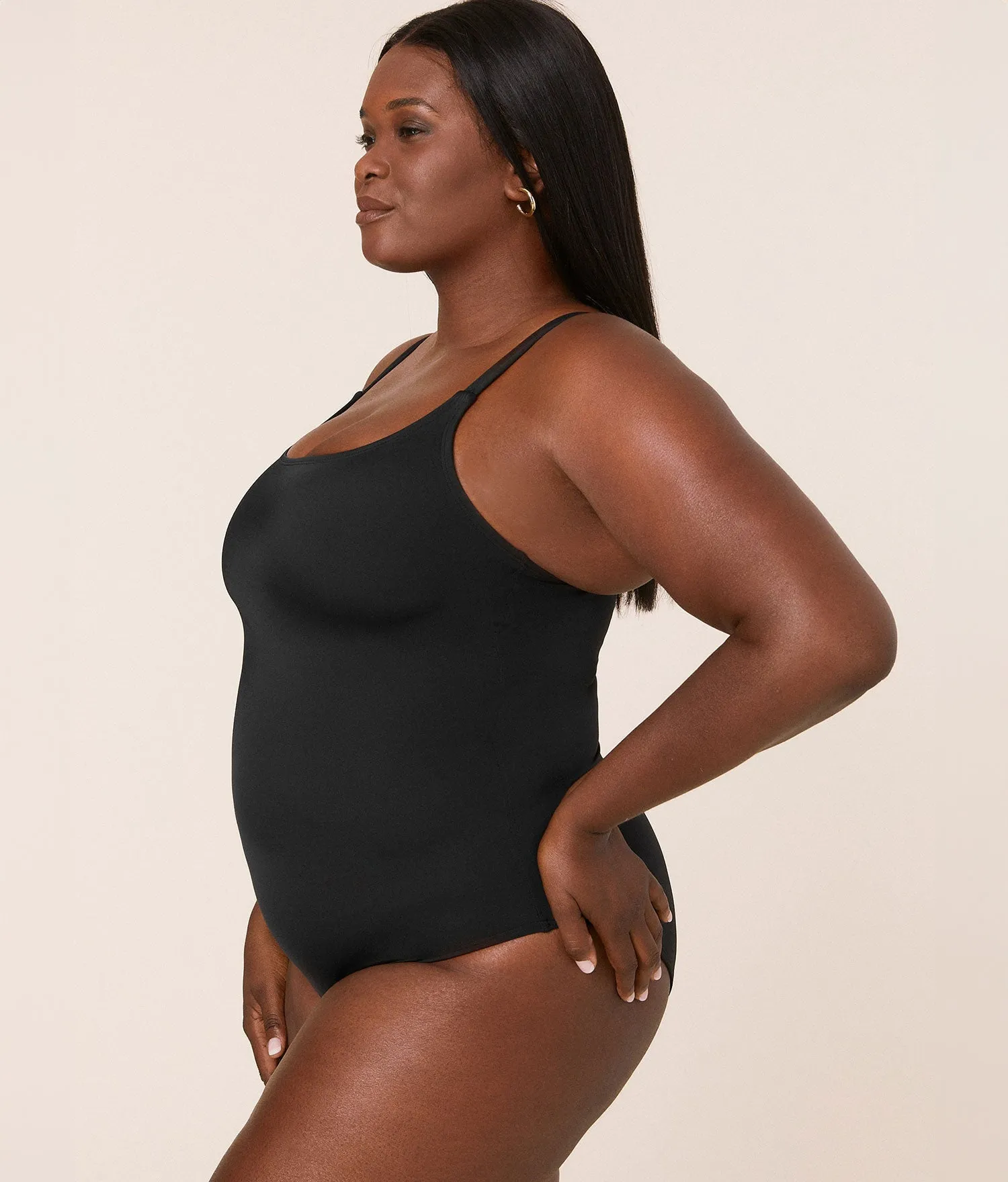 The Amalfi One Piece - Eco Nylon - Black - Classic Sublimation Print Ready