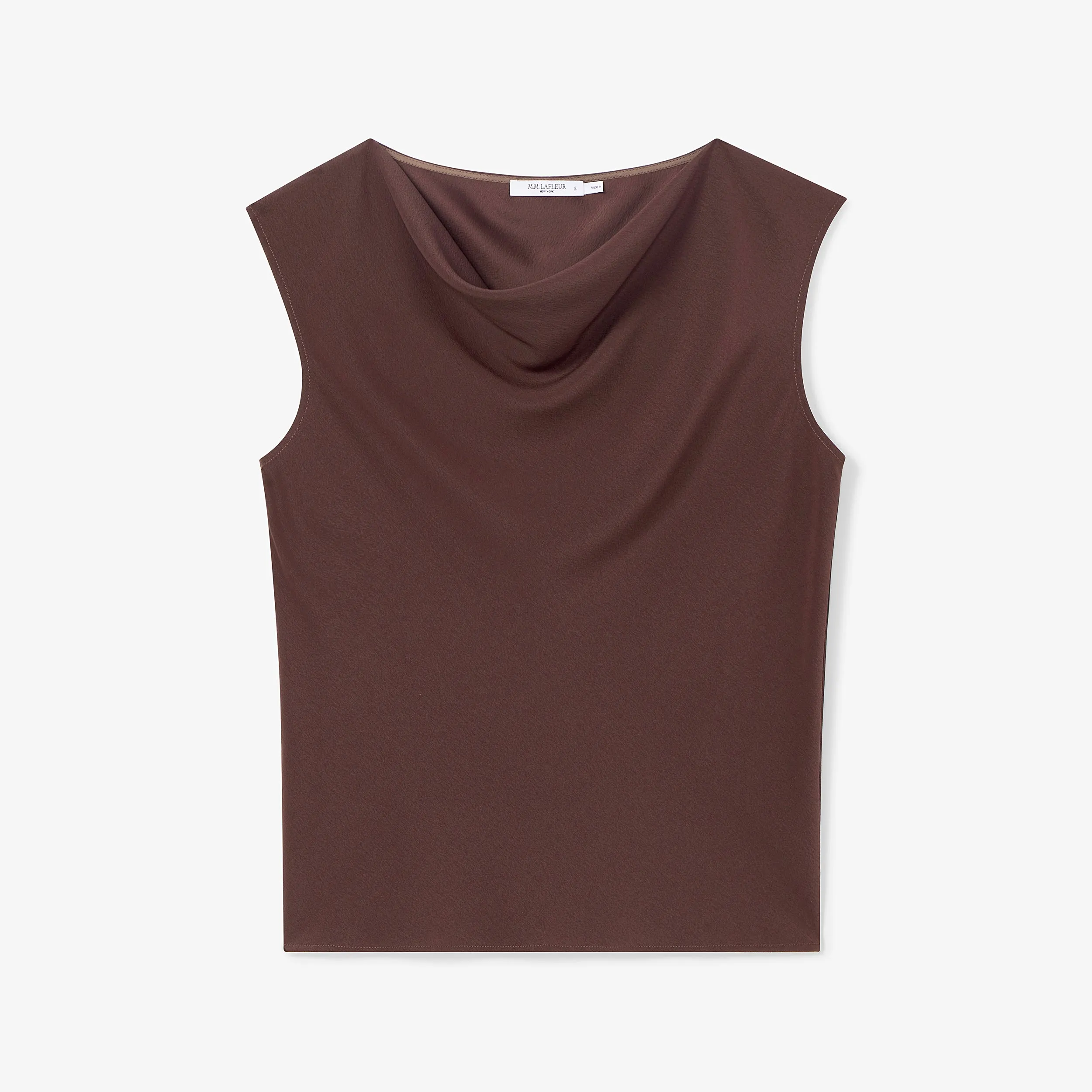 Nora Top - Eco Soft Wave :: Espresso Breathable mesh panel Earthy Tone Colorways