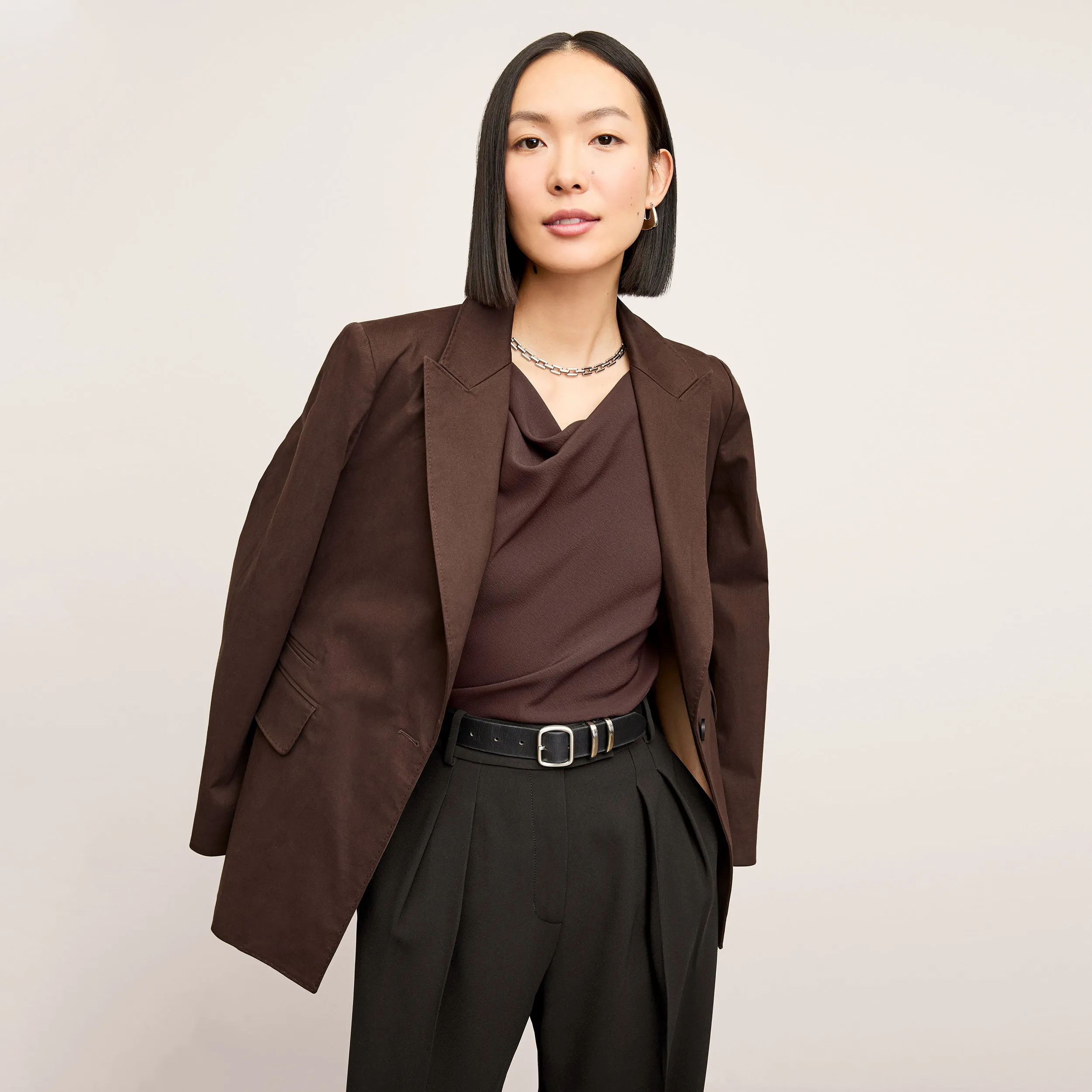 Compact Thermal Insulation Bonded Seam Tape Nora Top - Eco Soft Wave :: Espresso