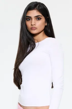 AMELIA TOP - WHITE Lightweight Material