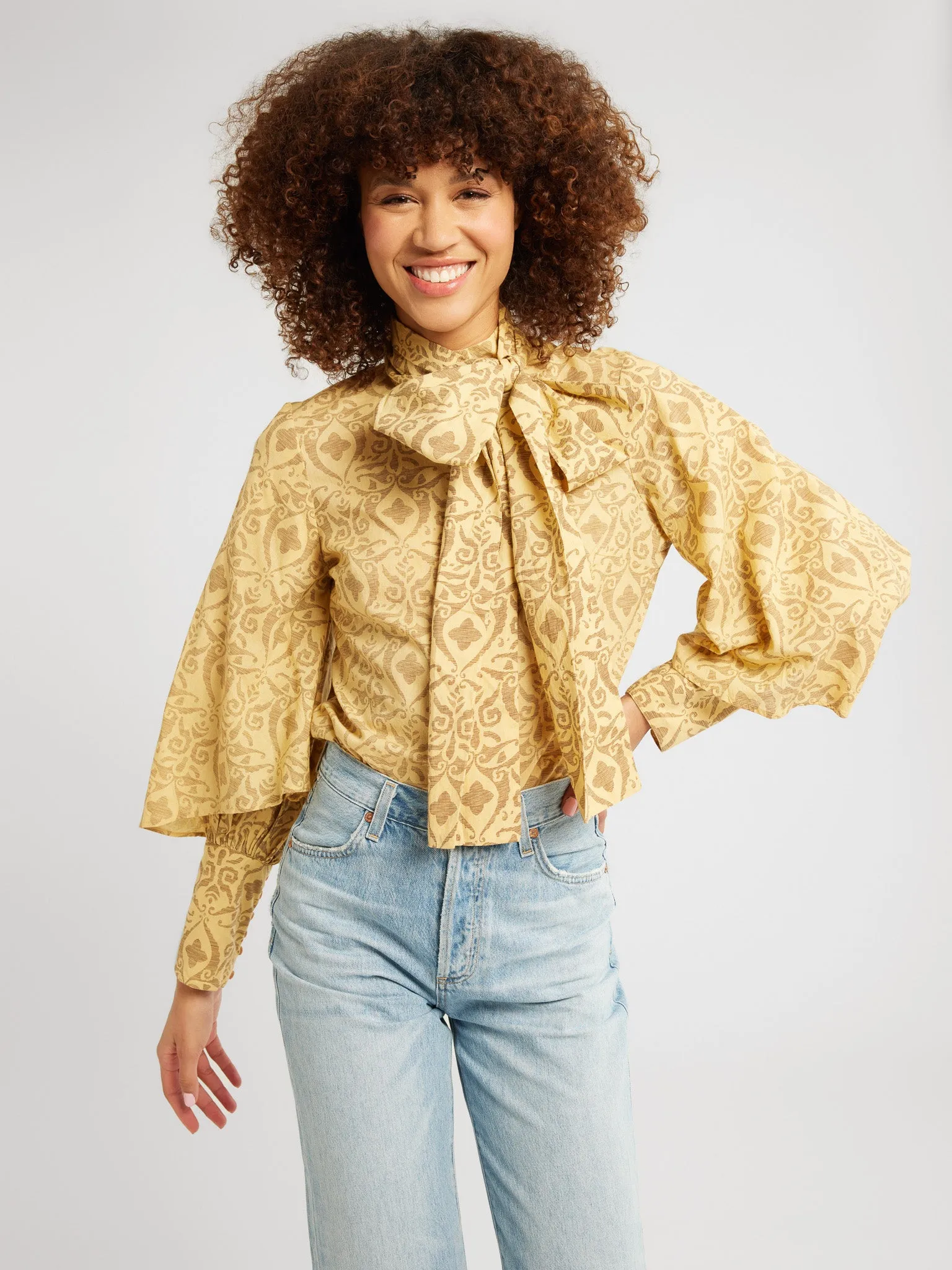 Gigi Top in Rhodes Four Way Stretch Fabric