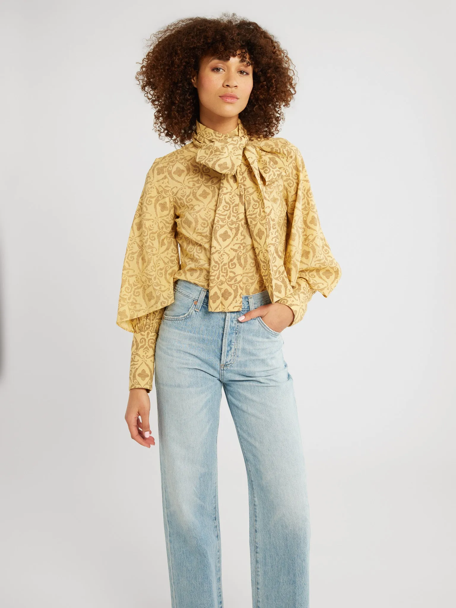 Gigi Top in Rhodes ZeroWasteProduction NonRestrictive Armholes