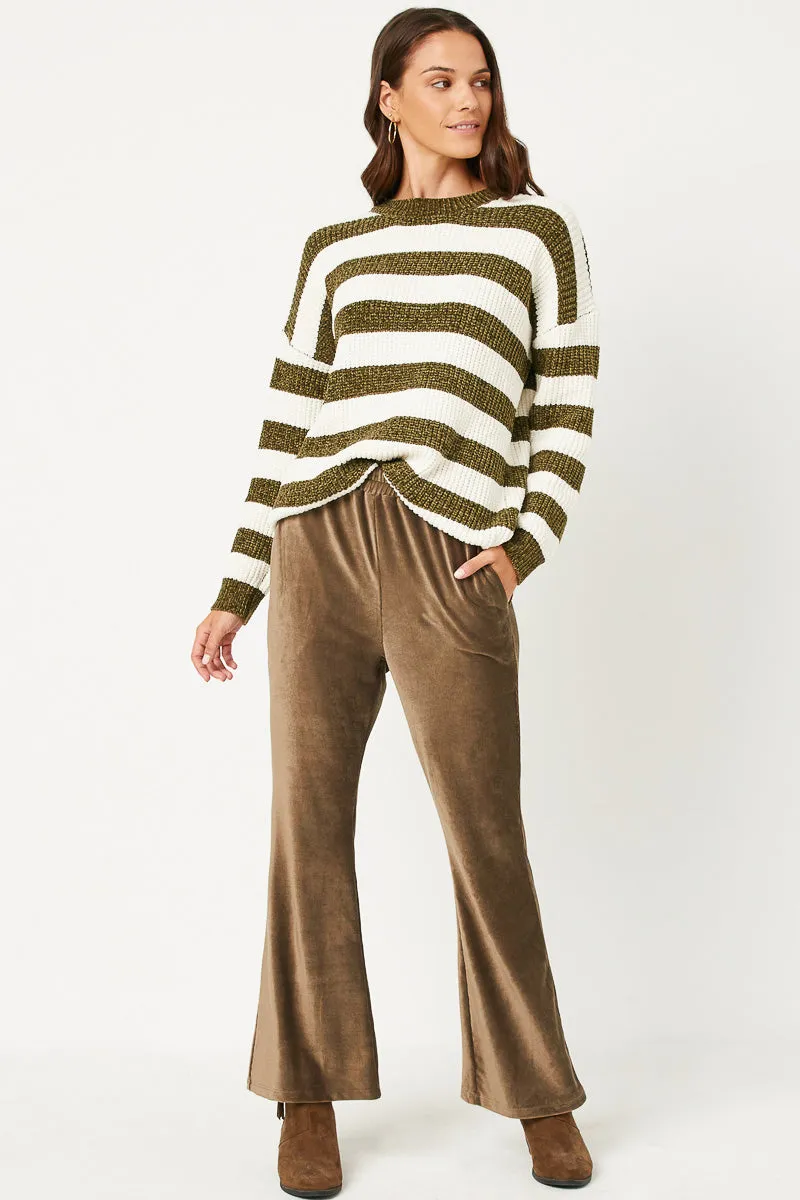 Wide Leg Velvet Corduroy Pants Casual Style Moisture Lock Technology