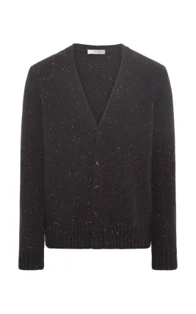 ZonalVentilation Ailis Knit Cardigan in Charcoal Multi Speckle Cashmere