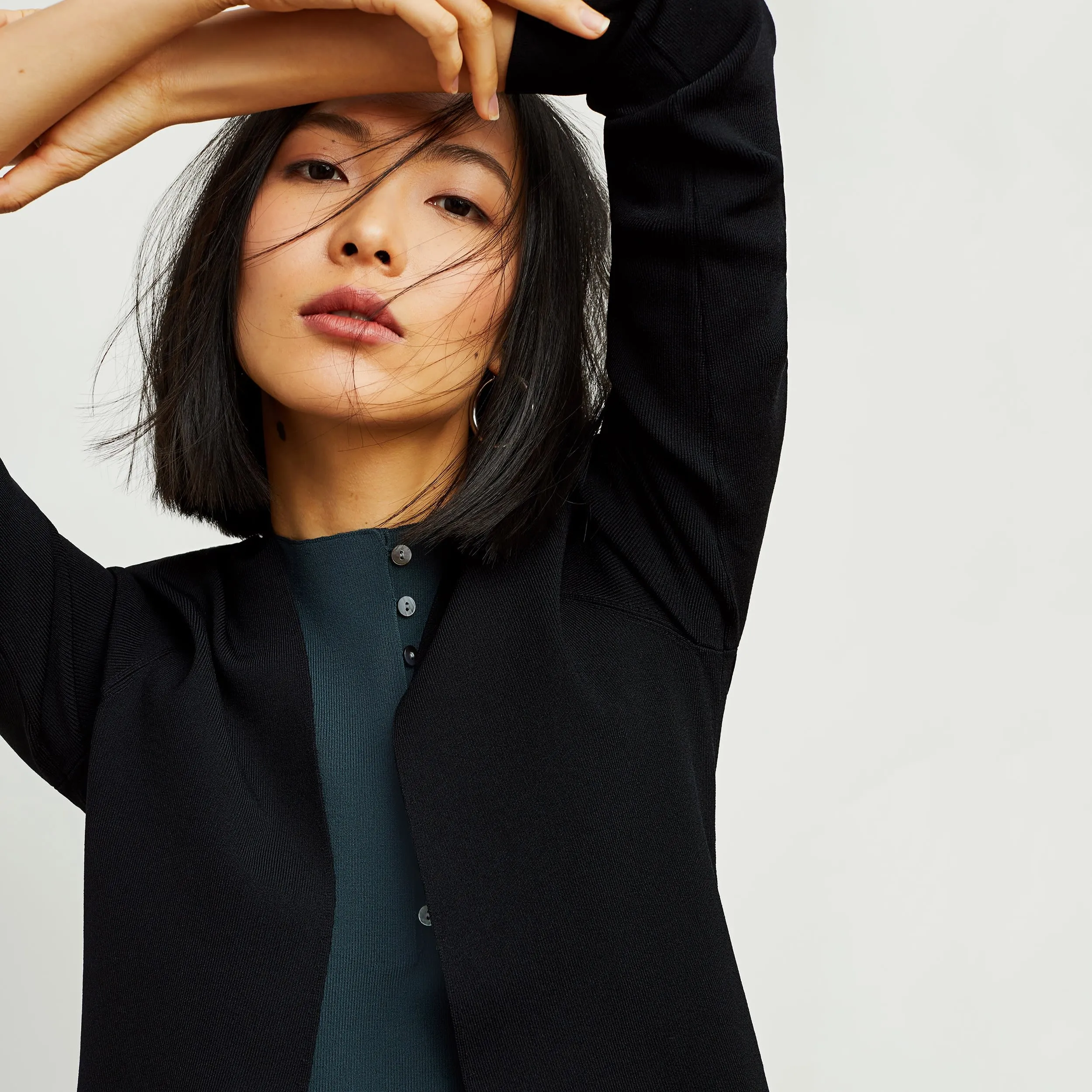 Woolf Jardigan :: Black Anti Static Cloth Blend