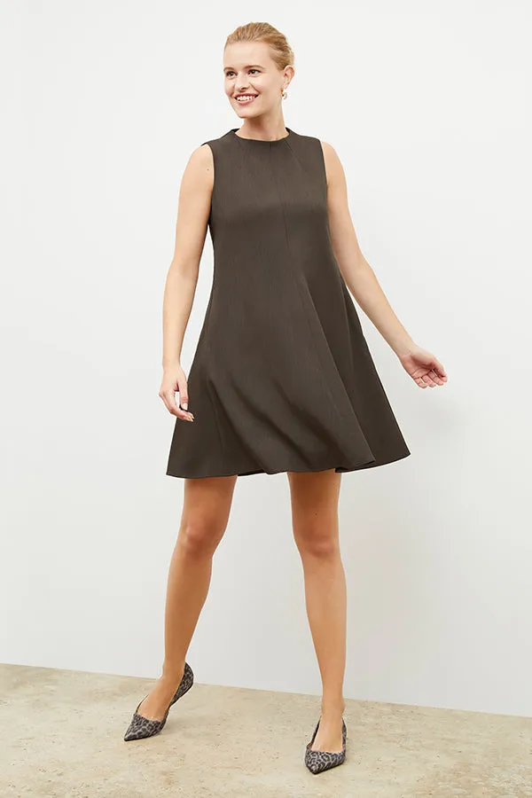 Minimalist Styling Malala Dress - Recycled WonderTex :: Kale
