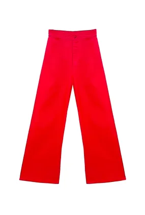 Modern Design Buru x Kristin Kennedy Charlie Pant - Red Poplin