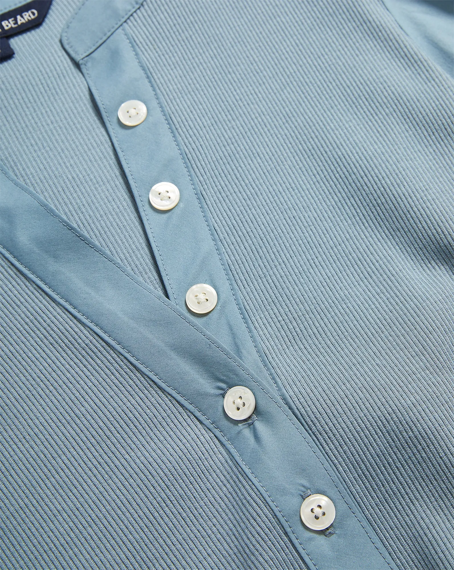 VERONICA BEARD CORALEE TOP Contrast Topstitching Detail HypoallergenicConstruction