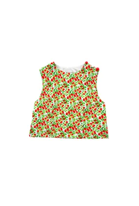 Non Closure Collar Button Box Top - Oranges