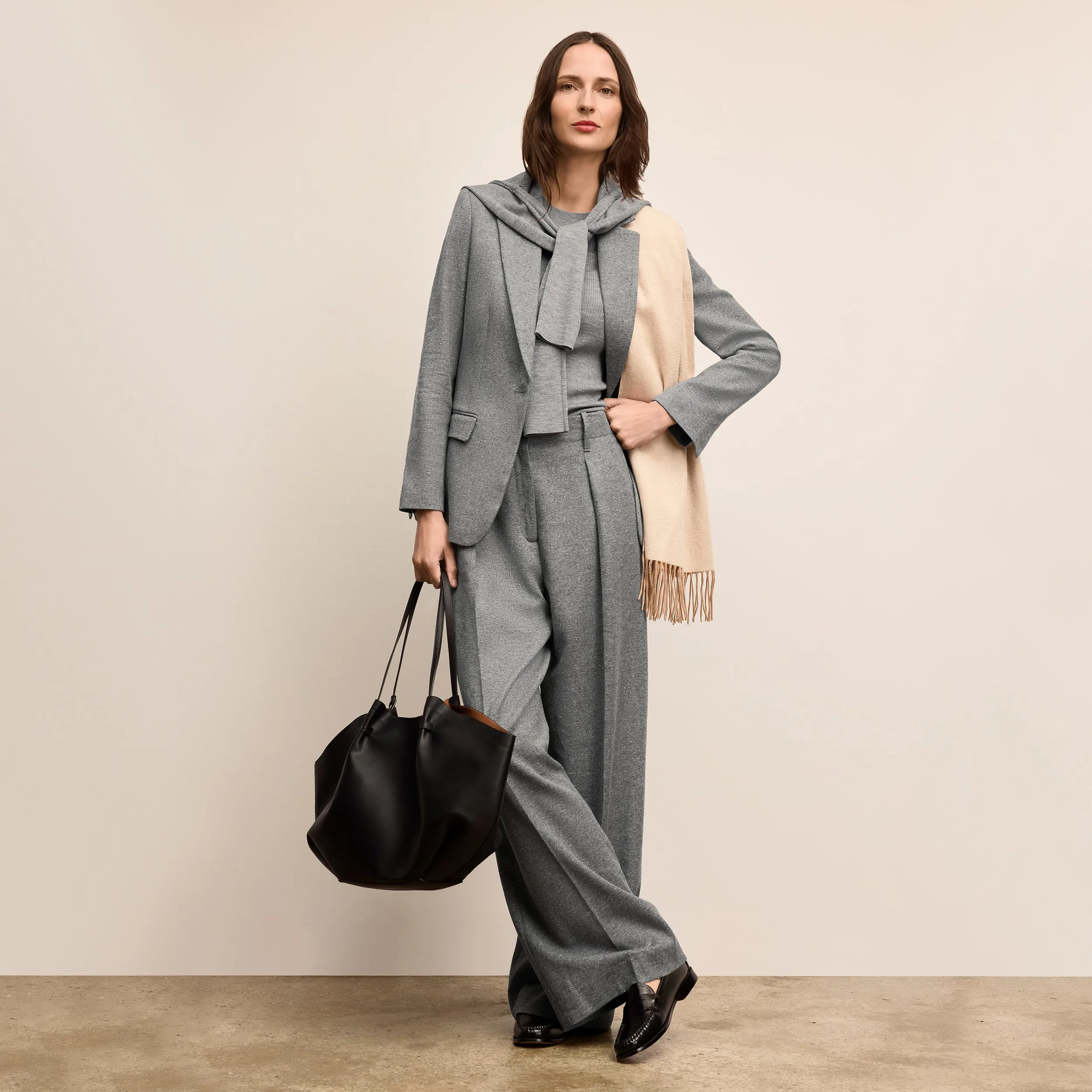 Sporty Blouse Yiyan Classic Blazer - Heritage Tweed :: Gray Multi