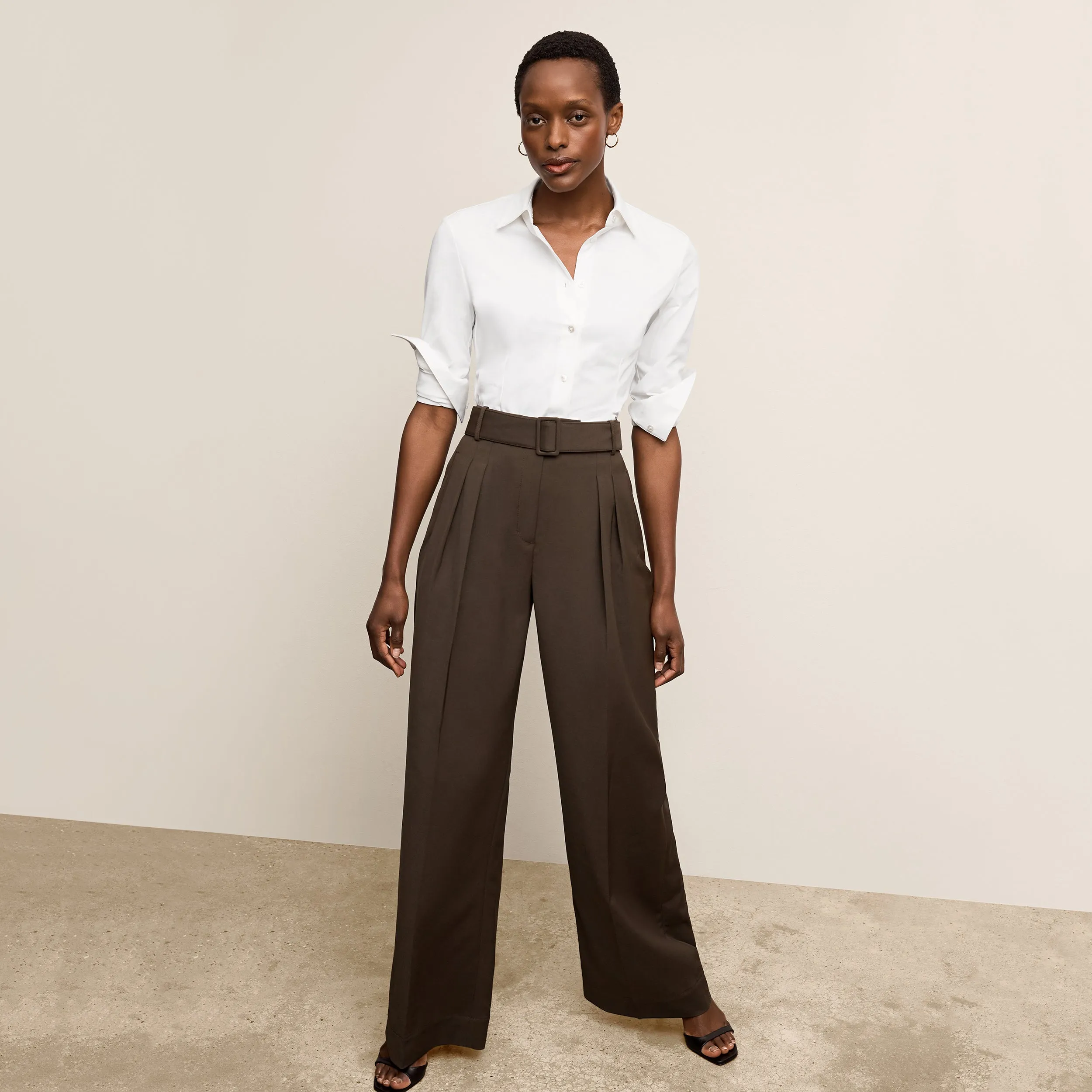 Thermochromic Color Shift Tech Clemens Flex Shirt - Knit Poplin :: White