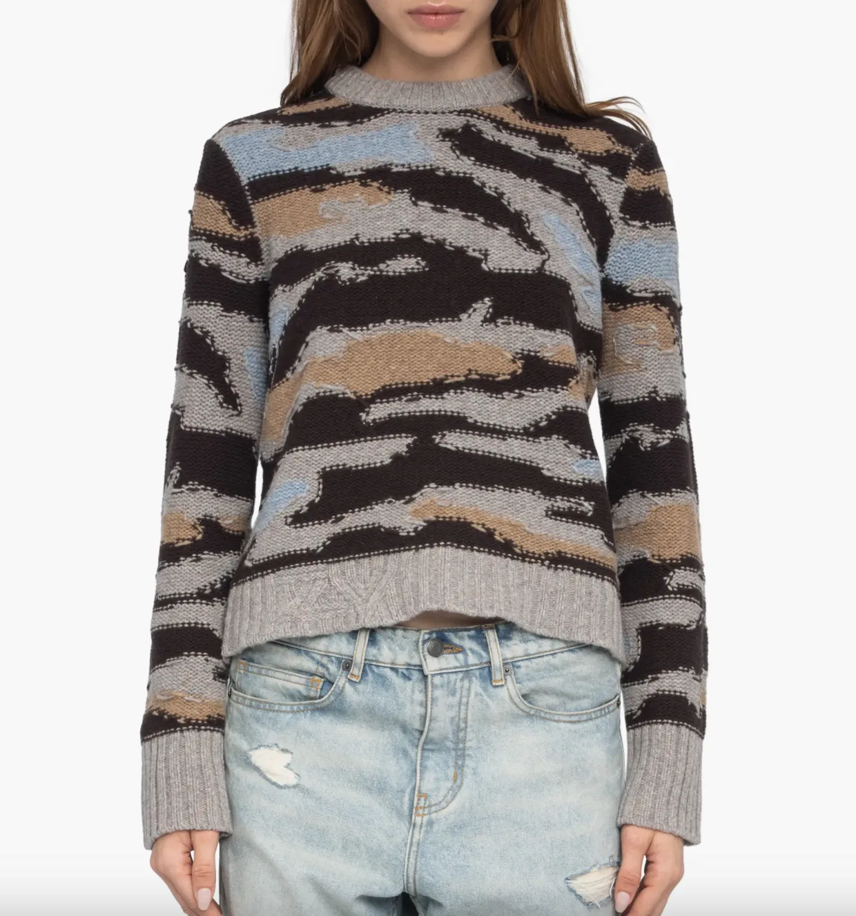 ZADIG & VOLTAIRE MALTY SWEATER WaterRepellent Finish Comfy Layer