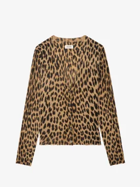 ZADIG & VOLTAIRE MANALA CASHMERE CARDIGAN V-neck Blouse