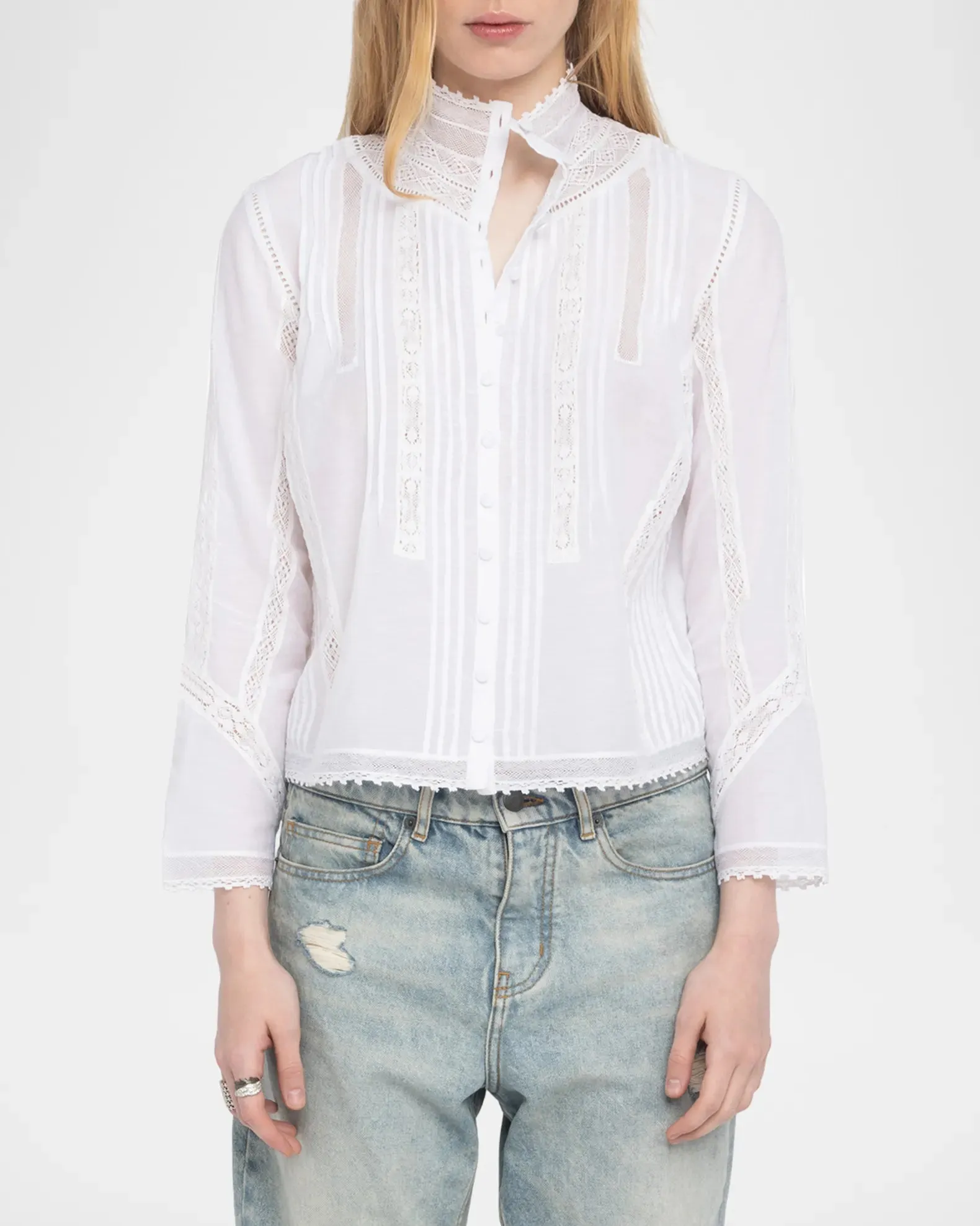ZADIG & VOLTAIRE TANO TOMBOY BLOUSE Everyday Look Formal Tank