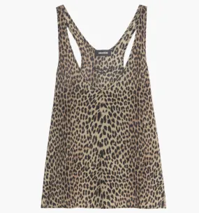 ZADIG & VOLTAIRE TARYSA TANK TOP Hidden Button Placket Relaxed Tank