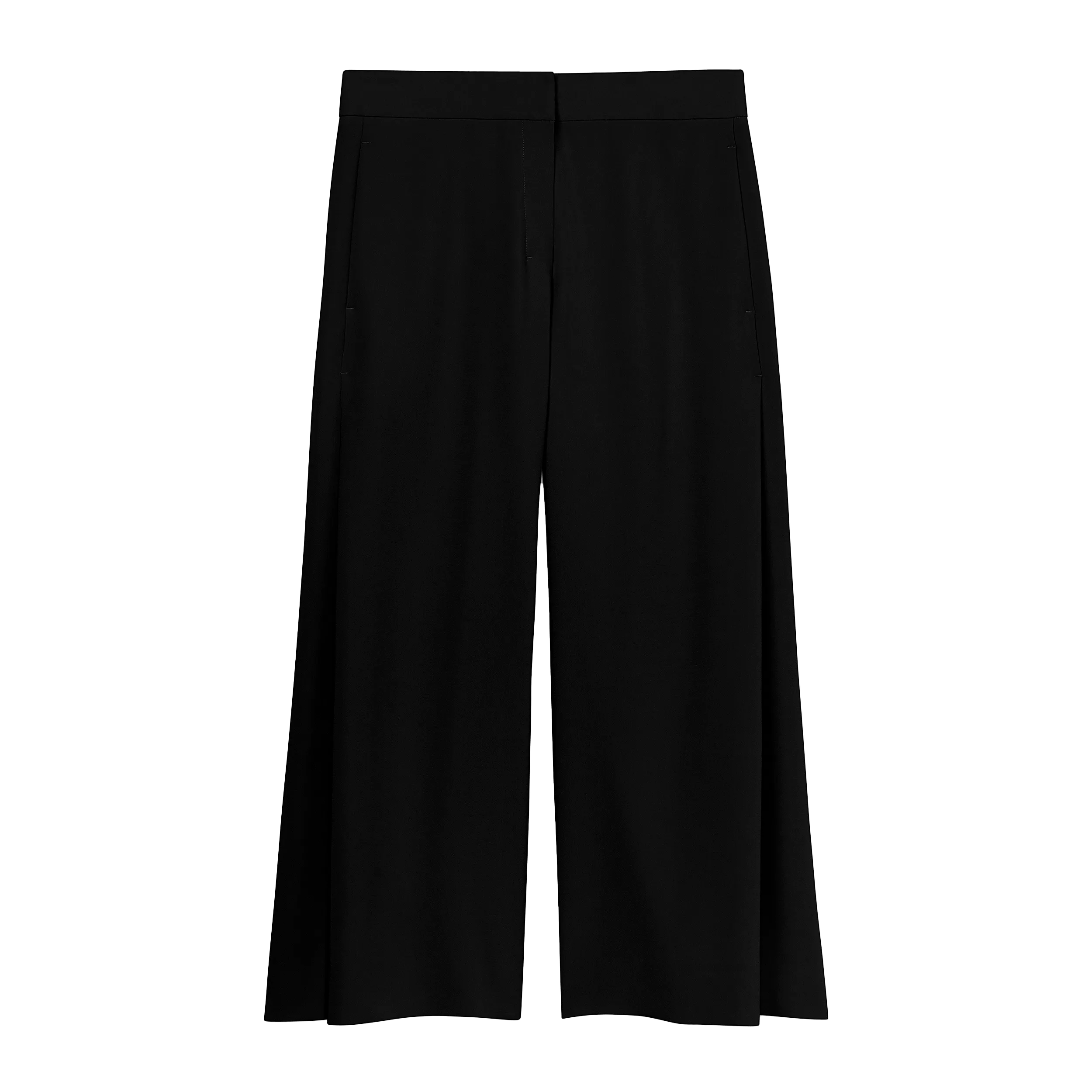 Trendy Cardigan TaglessDesign Zhou Culotte - Eco Heavy Soft Wave :: Black VentedBack