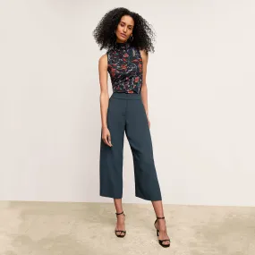 OdorResistantTreatment Distressed Texture Zhou Culotte - Eco Heavy Soft Wave :: Ocean